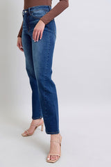 Full Size Side Seam Detail Straight Jeans with Pockets