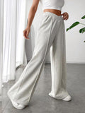 Elastic Waist Wide Leg Pants - PD SECRET REALM