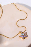 Rhinestone Decor Star Box Pendant Necklace - PD SECRET REALM