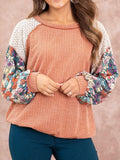 Exposed Seam Round Neck Blouse - PD SECRET REALM