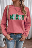 MERRY CHRISTMAS Round Neck Sweatshirt - PD SECRET REALM