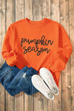 Letter Round Neck Long Sleeve Sweatshirt - PD SECRET REALM