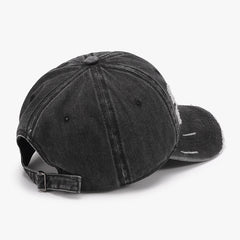 Distressed Adjustable Cotton Baseball Cap