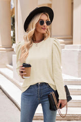 Mandy Round Neck Puff Sleeve Blouse