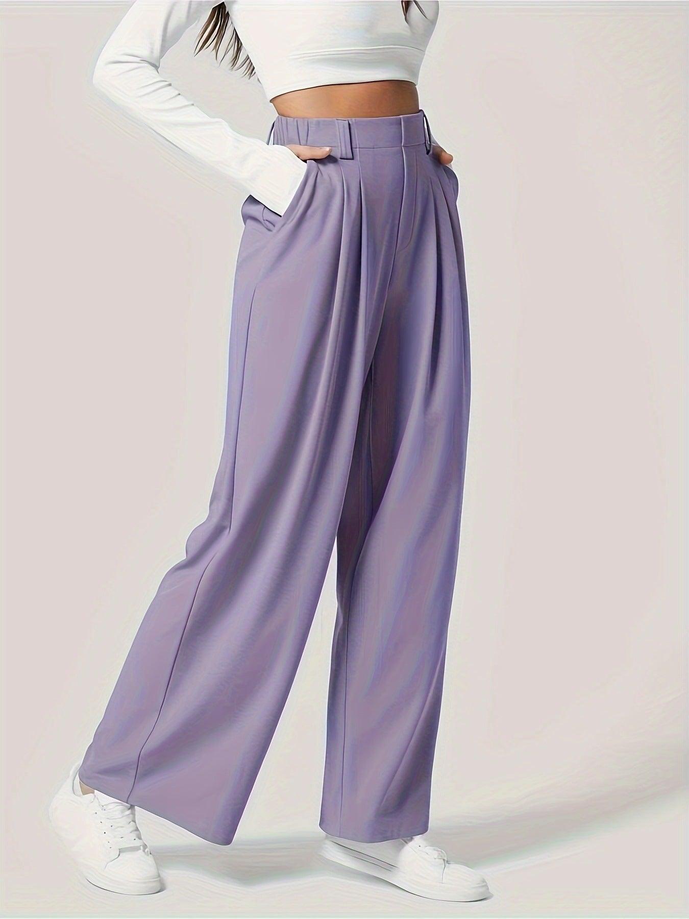 Wide Leg Pants with Pockets - PD SECRET REALM