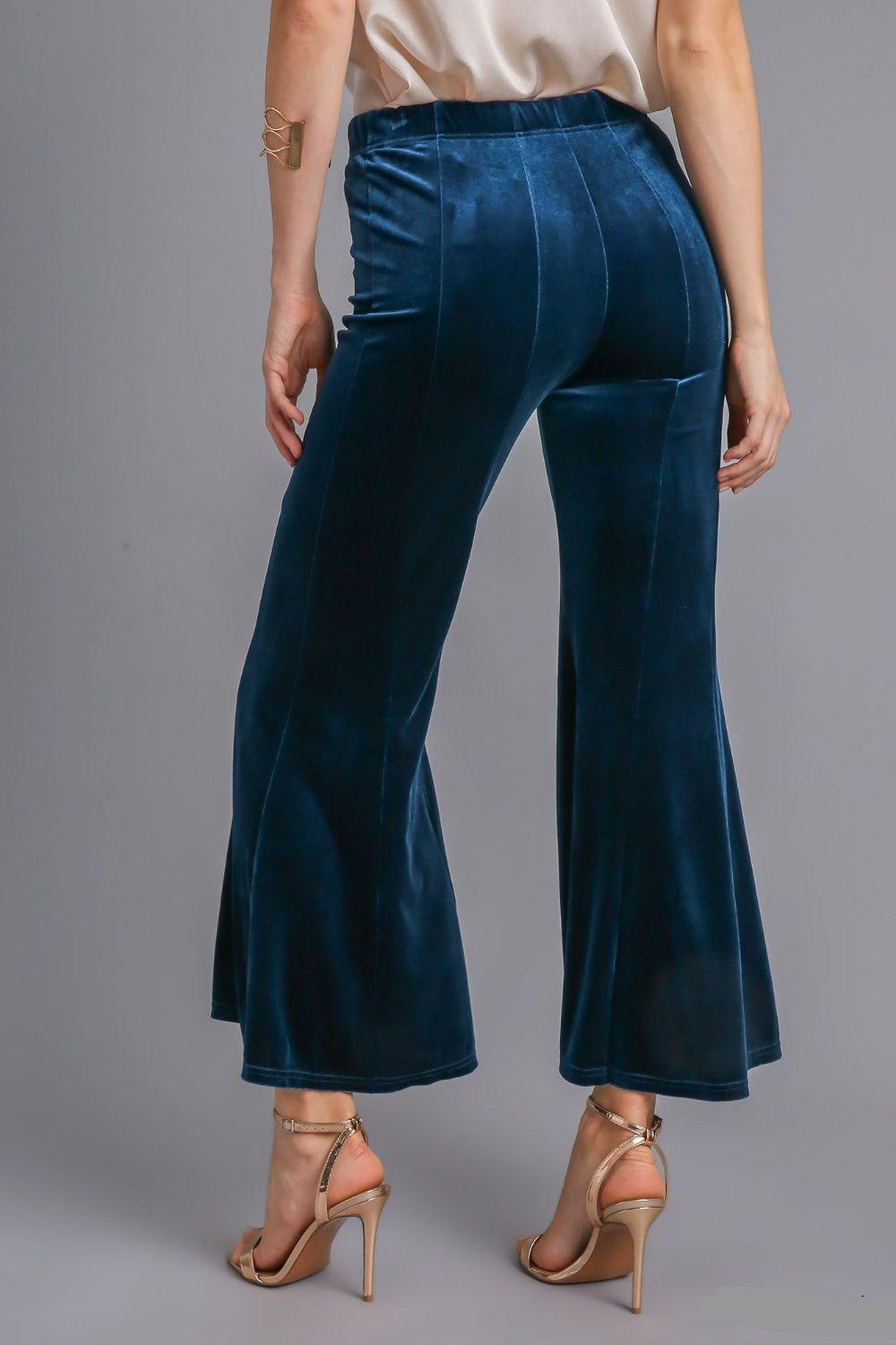 High Rise Elastic Waist Flare Pants - PD SECRET REALM