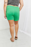 Blumin Apparel Too Good Full Size Ribbed Shorts in Green - PD SECRET REALM