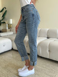 Judy Blue Full Size High Waist Cuff Hem Jeans - PD SECRET REALM