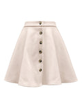 Buttoned Corduroy Mini Skirt - PD SECRET REALM