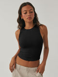 Round Neck Cropped Tank - PD SECRET REALM