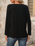 Notched Long Sleeve T-Shirt - PD SECRET REALM