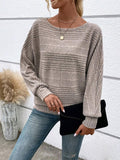 Full Size Round Neck Long Sleeve Top - PD SECRET REALM