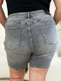 Judy Blue Full Size High Waist Washed Denim Shorts - PD SECRET REALM