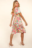 Haptics Tiered Floral Midi Dress with Pockets - PD SECRET REALM