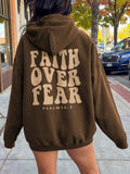 FAITH OVER FEAR Dropped Shoulder Hoodie - PD SECRET REALM