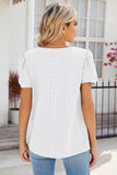 Eyelet Puff Sleeve T-Shirt - PD SECRET REALM