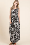 BOMBOM Leopard Maxi Dress with Pockets - PD SECRET REALM