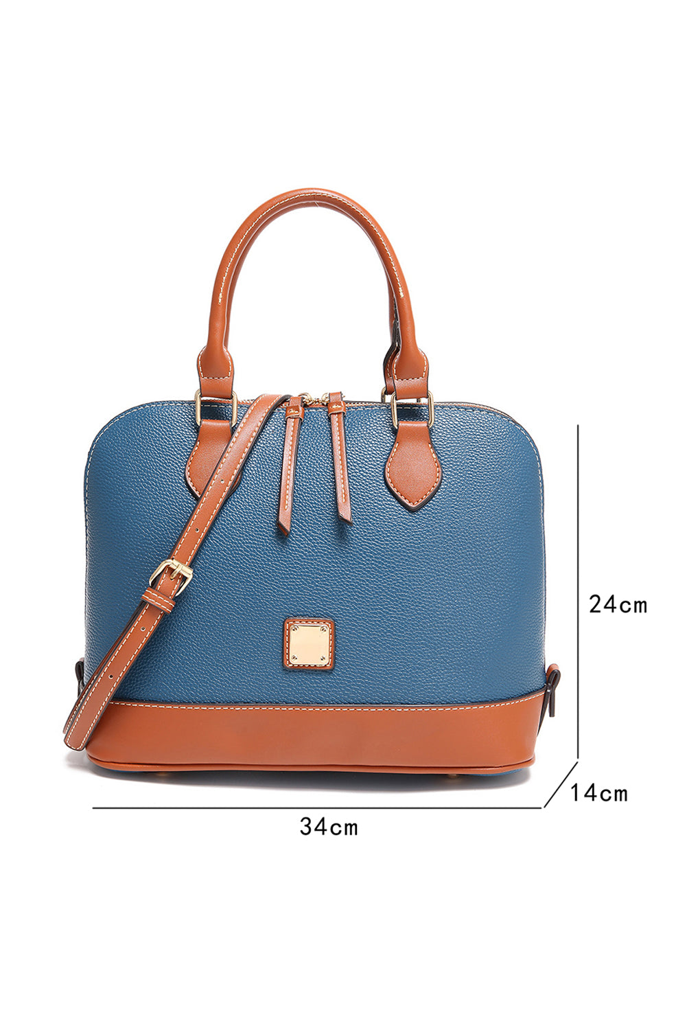 Trendy Ashleigh Blue PU Leather Bag