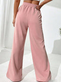 Elastic Waist Wide Leg Pants - PD SECRET REALM