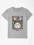 EASTER VIBES Round Neck Short Sleeve T-Shirt - PD SECRET REALM