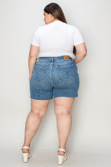 Full Size High Waist Slim Denim Shorts