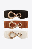 Ribbed Alloy Buckle Elastic Belt - PD SECRET REALM