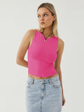 Round Neck Cropped Tank - PD SECRET REALM