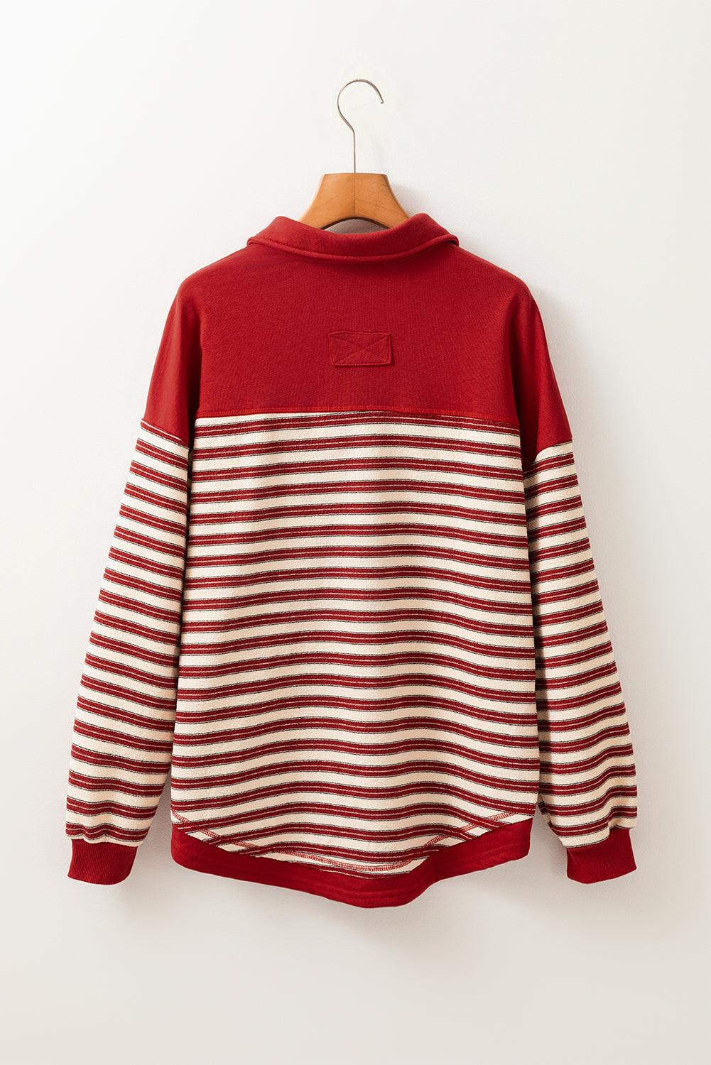 Stripe Drop Shoulder Sweatshirt