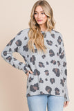 BOMBOM Leopard Drop Shoulder T-Shirt - PD SECRET REALM