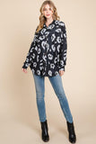 BOMBOM Animal Print Button Up Knit Shacket - PD SECRET REALM