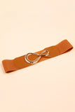 Ribbed Alloy Buckle Elastic Belt - PD SECRET REALM