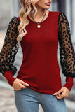 Round Neck Lantern Sleeve Blouse - PD SECRET REALM