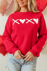 Valentine’s Day Round Neck Drop Shoulder Sweatshirt