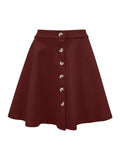 Buttoned Corduroy Mini Skirt - PD SECRET REALM