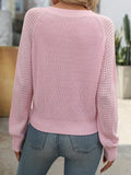 Mandy V-Neck Long Sleeve Sweater - PD SECRET REALM