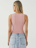 Round Neck Cropped Tank - PD SECRET REALM