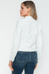 Snobbish PU Leather Zip Up Jacket with Pockets - PD SECRET REALM