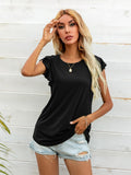 Round Neck Butterfly Sleeve Top - PD SECRET REALM