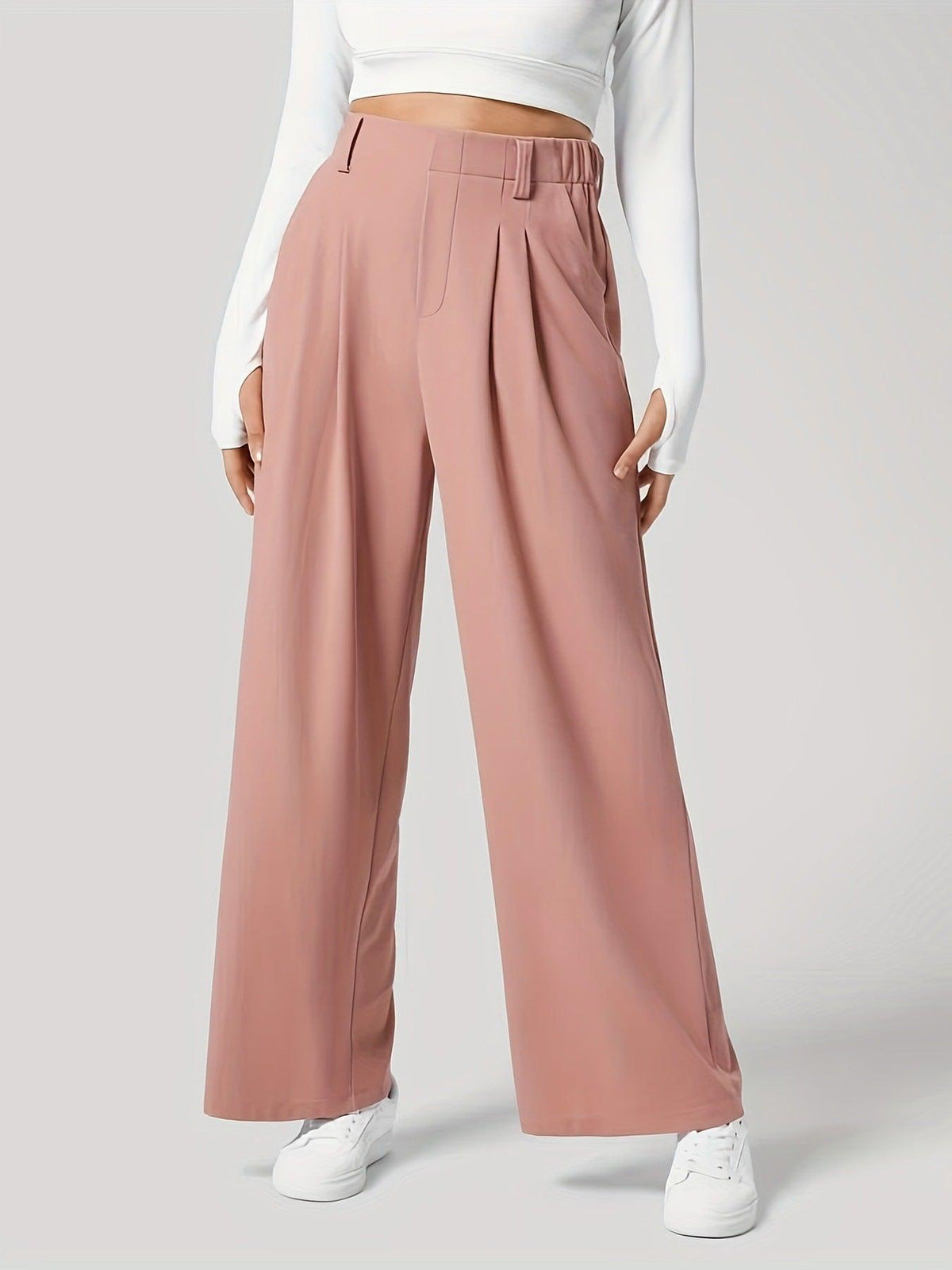 Wide Leg Pants with Pockets - PD SECRET REALM