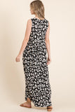 BOMBOM Leopard Maxi Dress with Pockets - PD SECRET REALM