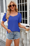 Eyelet Short Sleeve Top - PD SECRET REALM