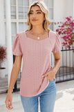 Eyelet Puff Sleeve T-Shirt - PD SECRET REALM