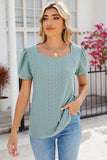 Eyelet Puff Sleeve T-Shirt - PD SECRET REALM