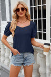 Eyelet Short Sleeve Top - PD SECRET REALM