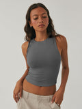 Round Neck Cropped Tank - PD SECRET REALM