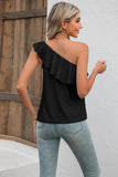 Eyelet One-Shoulder Tank - PD SECRET REALM