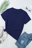 Bow Graphic Round Neck Short Sleeve T-Shirt - PD SECRET REALM