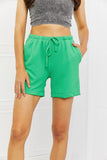 Blumin Apparel Too Good Full Size Ribbed Shorts in Green - PD SECRET REALM