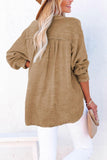 Buttoned Long Sleeve Blouse - PD SECRET REALM