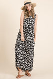 BOMBOM Leopard Maxi Dress with Pockets - PD SECRET REALM